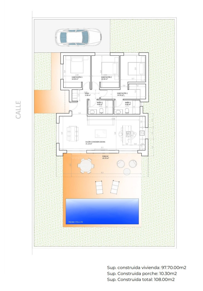 Villa de 3 habitaciones en Monforte del Cid - ANV47514 - 1