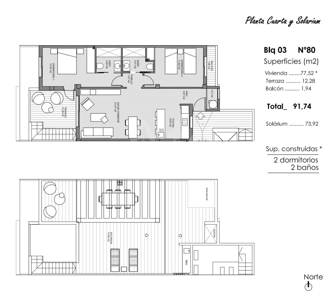 2 Schlafzimmer Penthouse-Wohnung in Guardamar del Segura - ARA47579 - 1