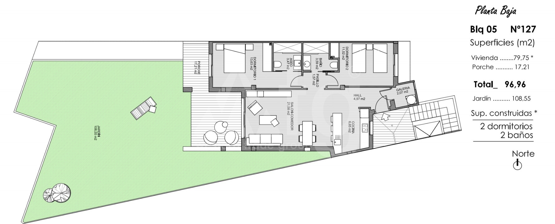 2 bedroom Apartment in Guardamar del Segura - ARA47613 - 1