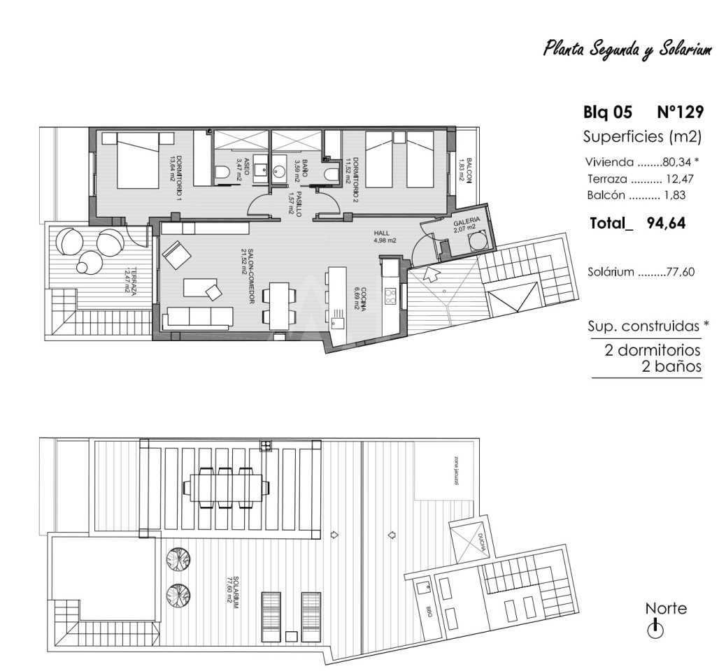 2 Schlafzimmer Penthouse-Wohnung in Guardamar del Segura - ARA47615 - 1