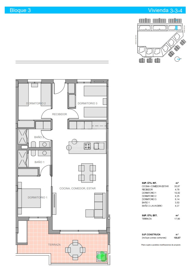 Apartament cu 3 dormitoare în Guardamar del Segura - NS47815 - 1