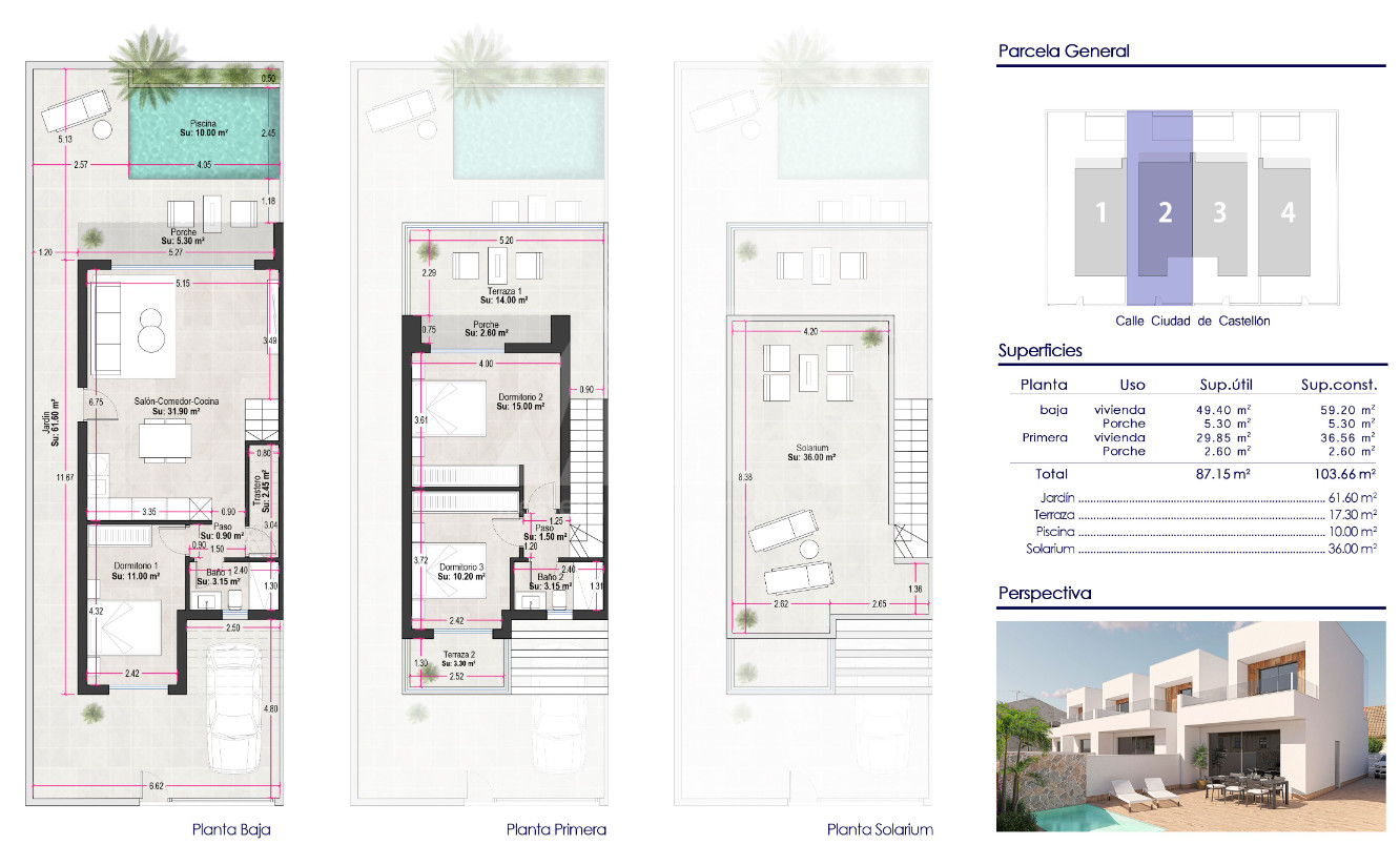 Villa de 3 chambres à Pilar de la Horadada - AVC47858 - 1