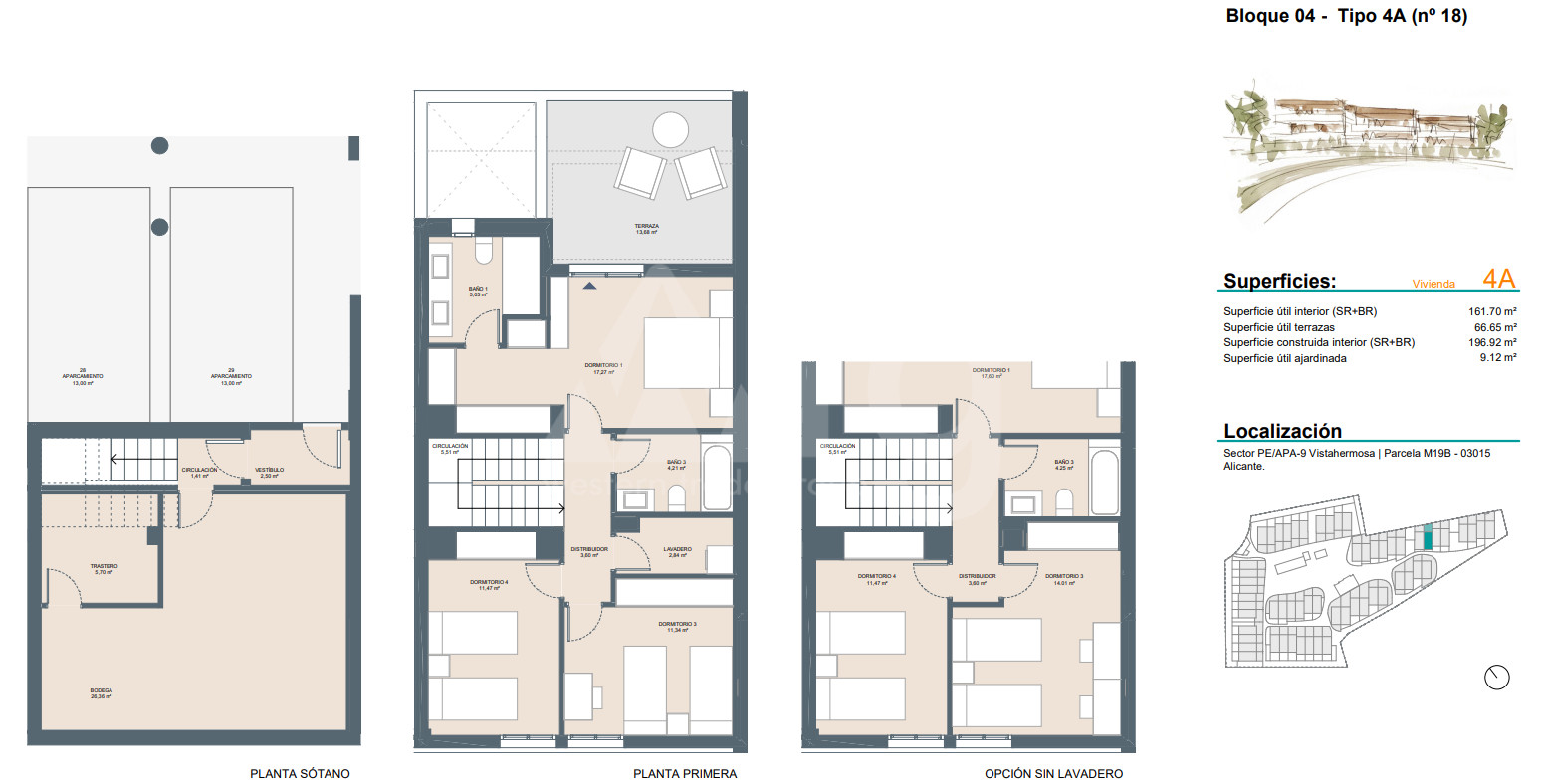 4 Schlafzimmer Reihenhaus in Alicante - AEH47888 - 1