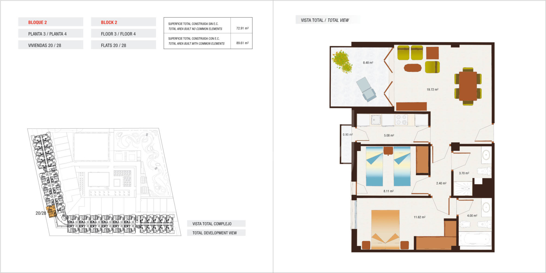2 Schlafzimmer Appartement in Villanueva del Rio Segura - AG48055 - 1