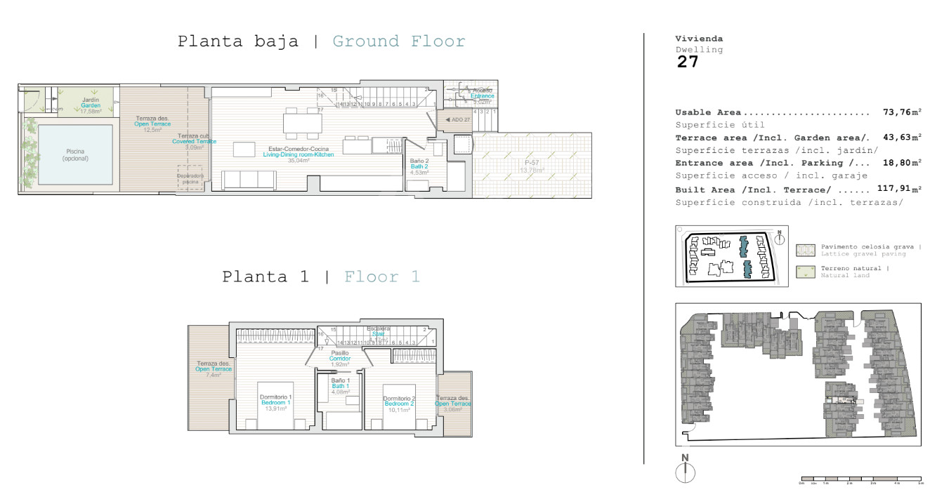 2 Schlafzimmer Reihenhaus in Denia - QUA48131 - 1