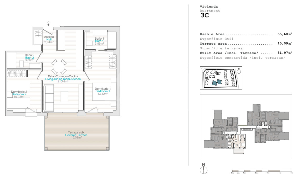 Apartamento de 2 habitaciones en Denia - QUA48146 - 1