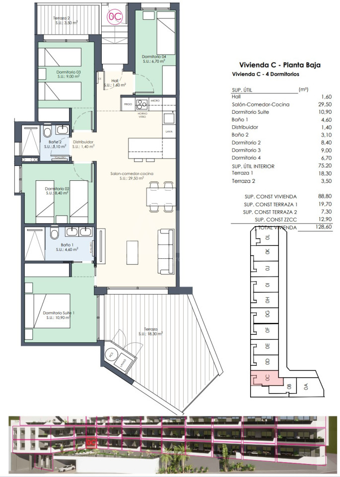 Apartament cu 4 dormitoare în Benijófar - AGI48156 - 1
