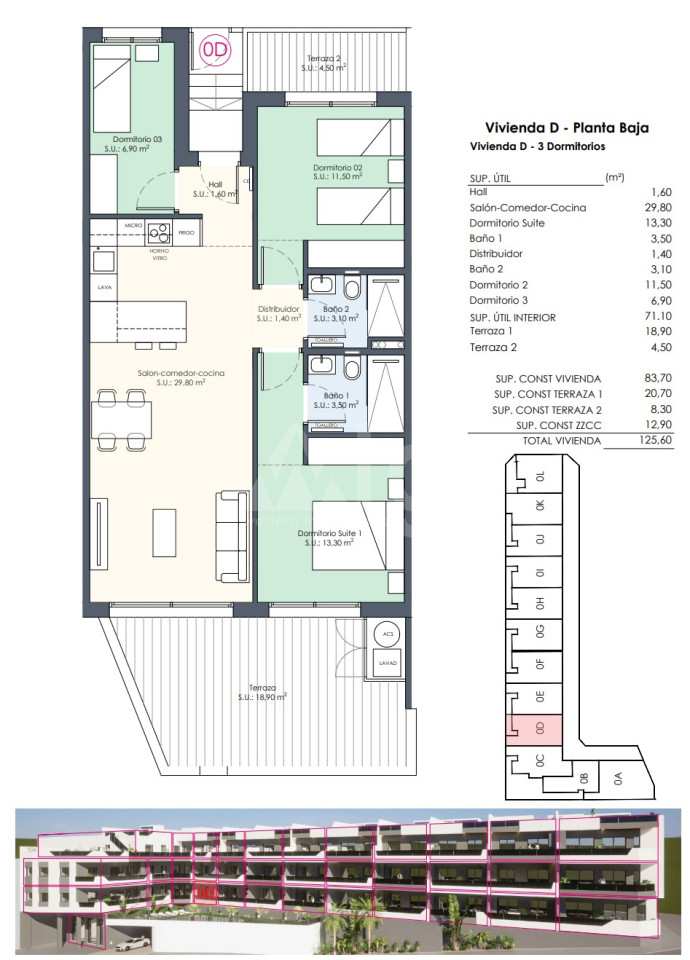 3 Schlafzimmer Appartement in Benijófar - AGI48157 - 1
