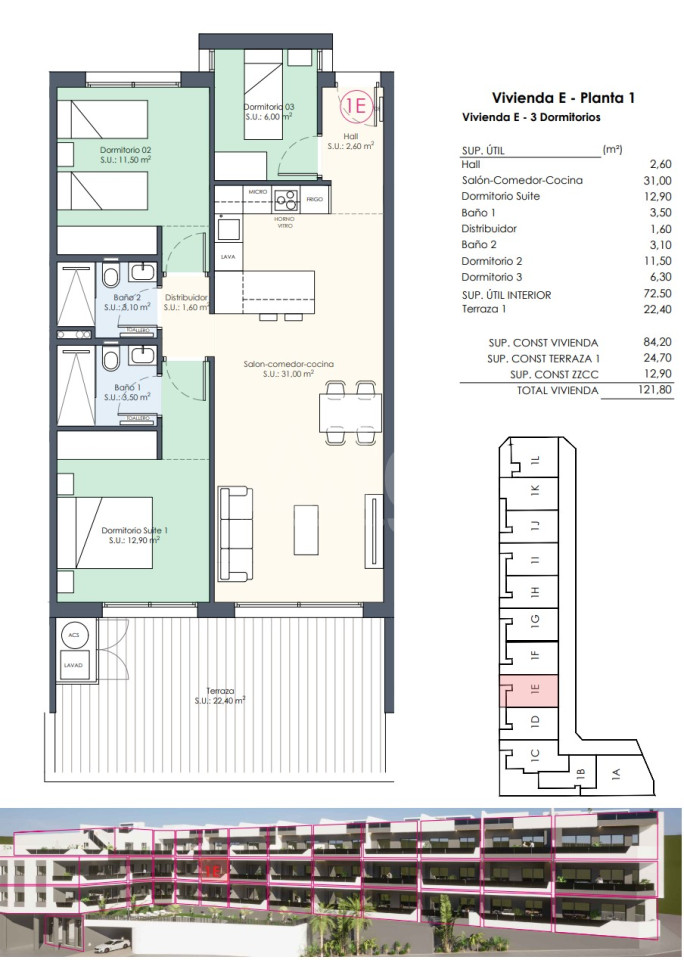 Apartamento de 3 habitaciones en Benijófar - AGI48164 - 1