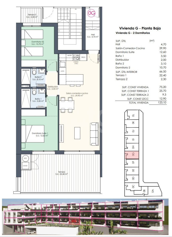 2 Schlafzimmer Appartement in Benijófar - AGI48170 - 1