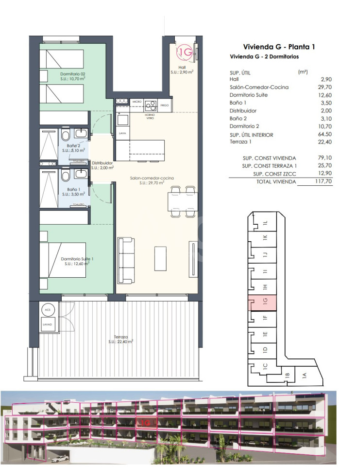 2 Schlafzimmer Appartement in Benijófar - AGI48176 - 1