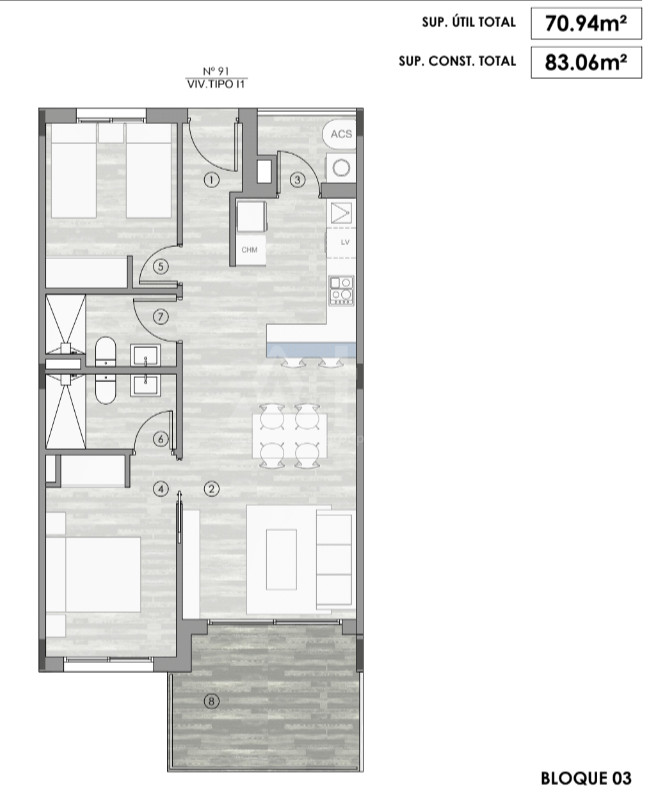 Apartamento de 2 habitaciones en Gran Alacant - GD48246 - 1