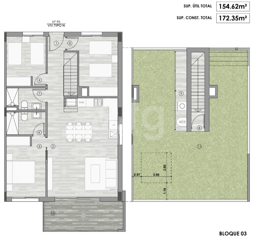 Penthouse cu 3 dormitoare în Gran Alacant - GD48250 - 1