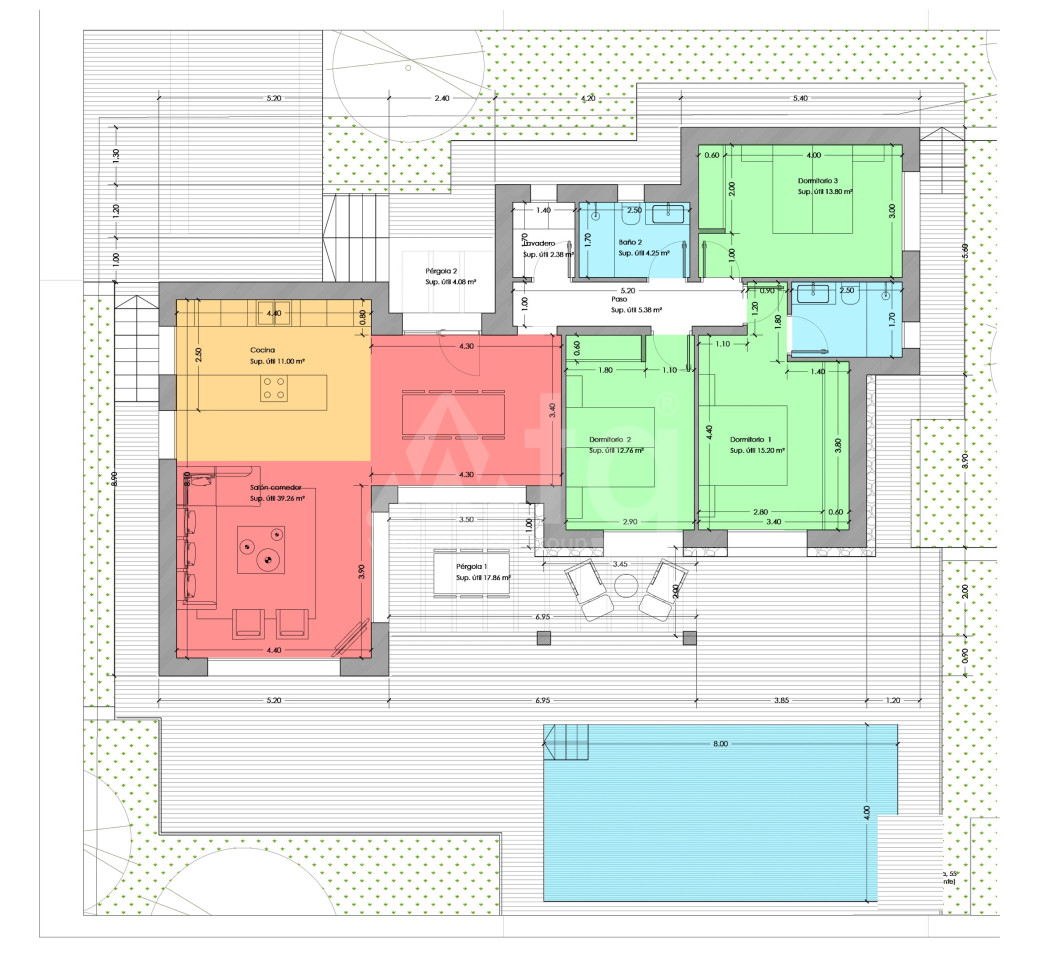 Villa de 3 habitaciones en Pedreguer - CSM48333 - 1