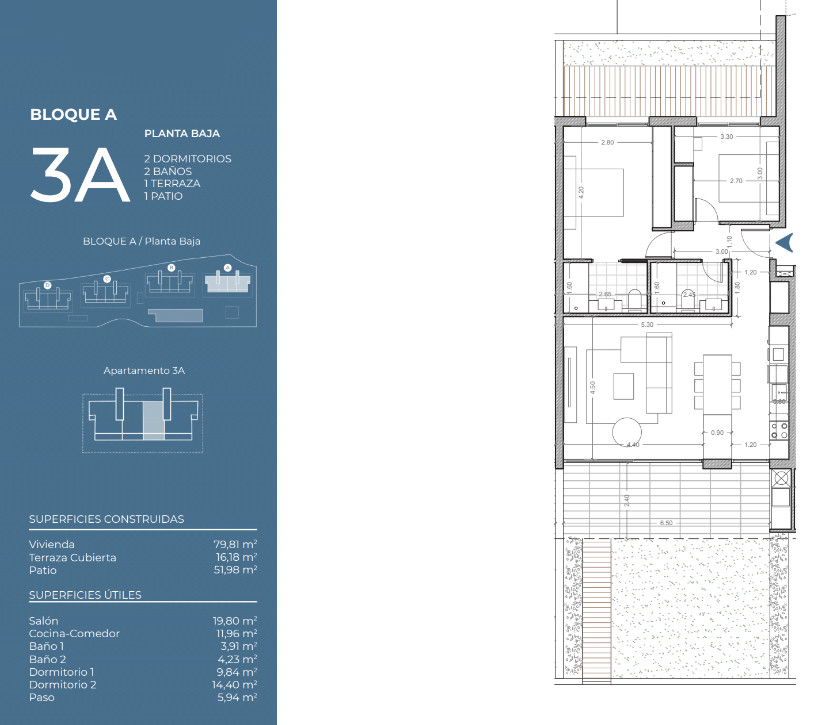 2 Schlafzimmer Appartement in La Nucia - INM48401 - 1