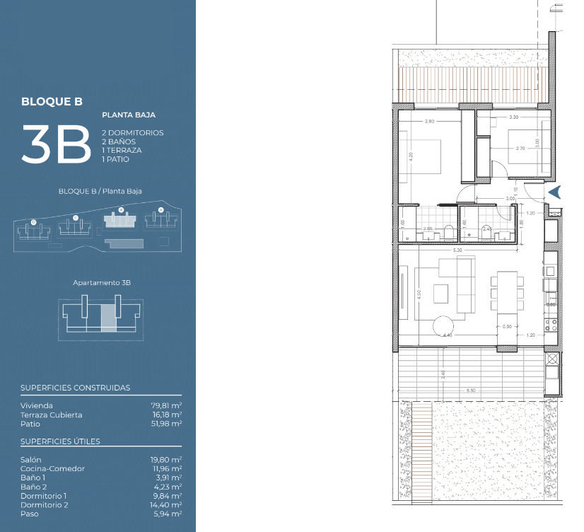 Apartament cu 2 dormitoare în La Nucia - INM48407 - 1