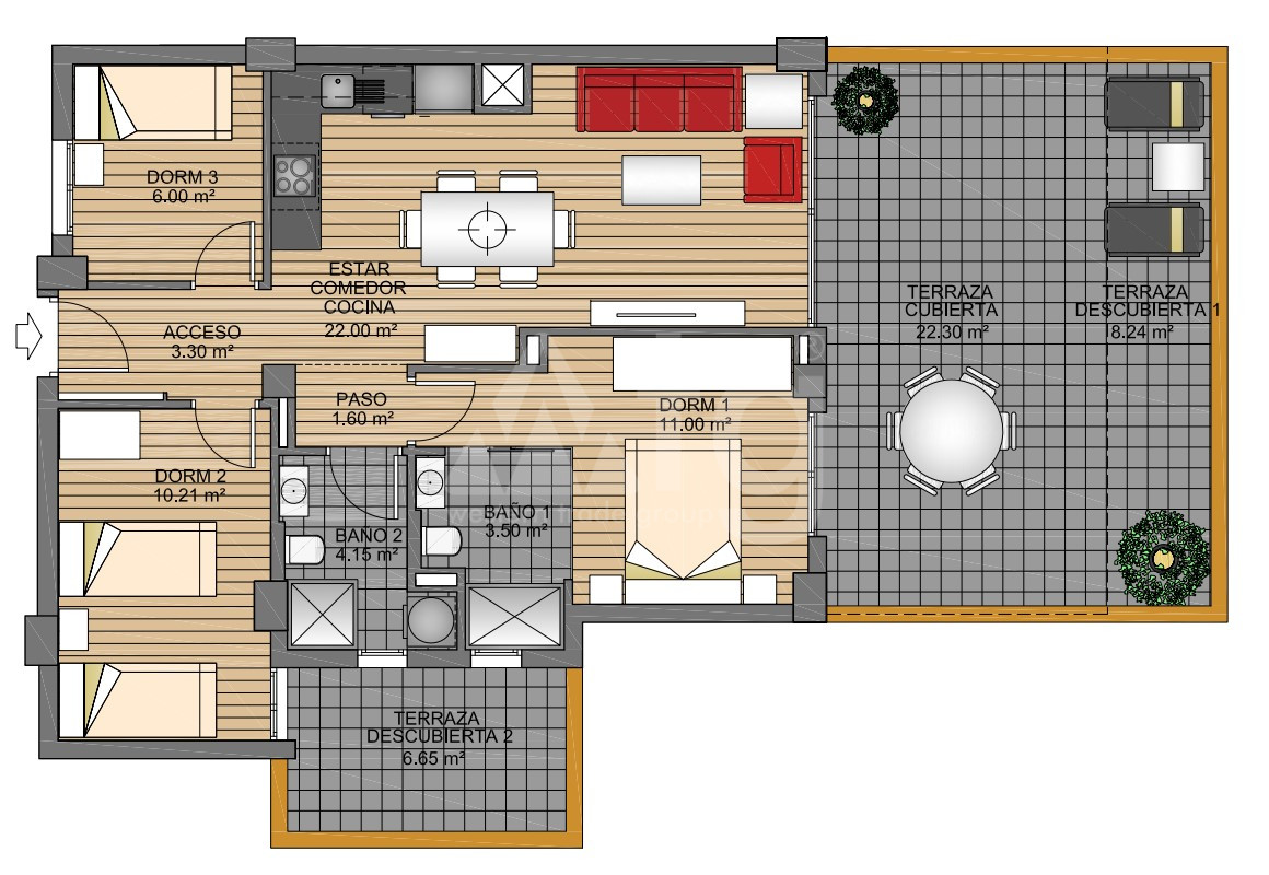 3 bedroom Apartment in La Zenia - US114843 - 1