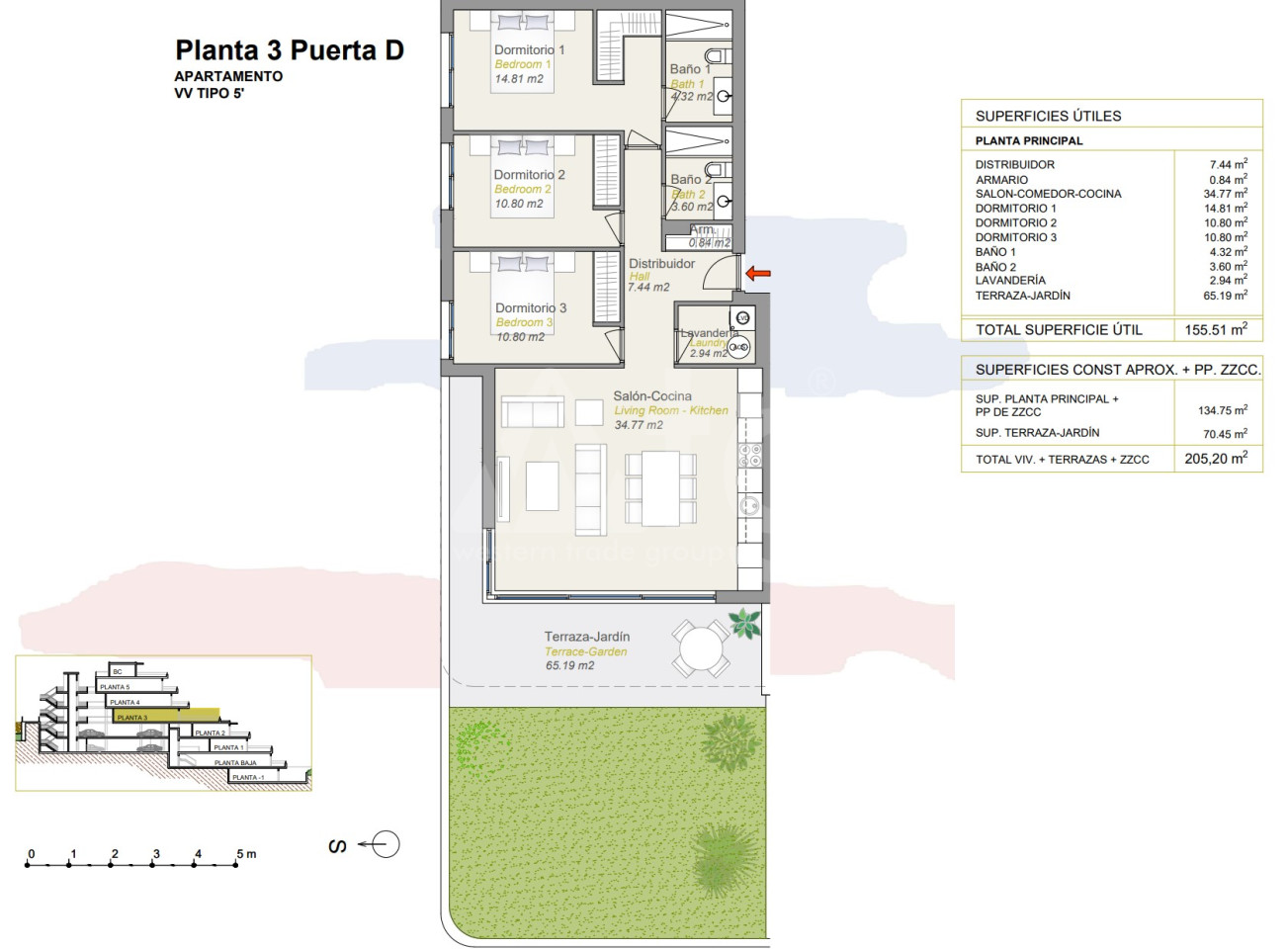 Apartamento de 3 habitaciones en Finestrat - CAM49538 - 1
