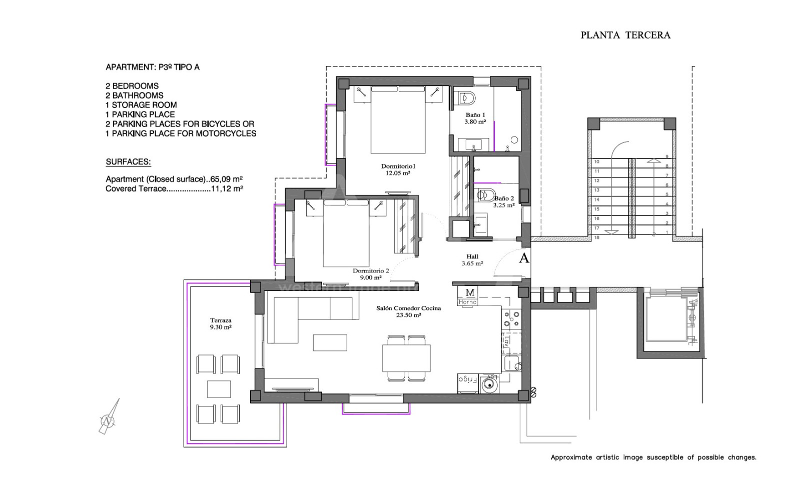 Penthouse de 2 chambres à Villamartin - GB50622 - Photo 1