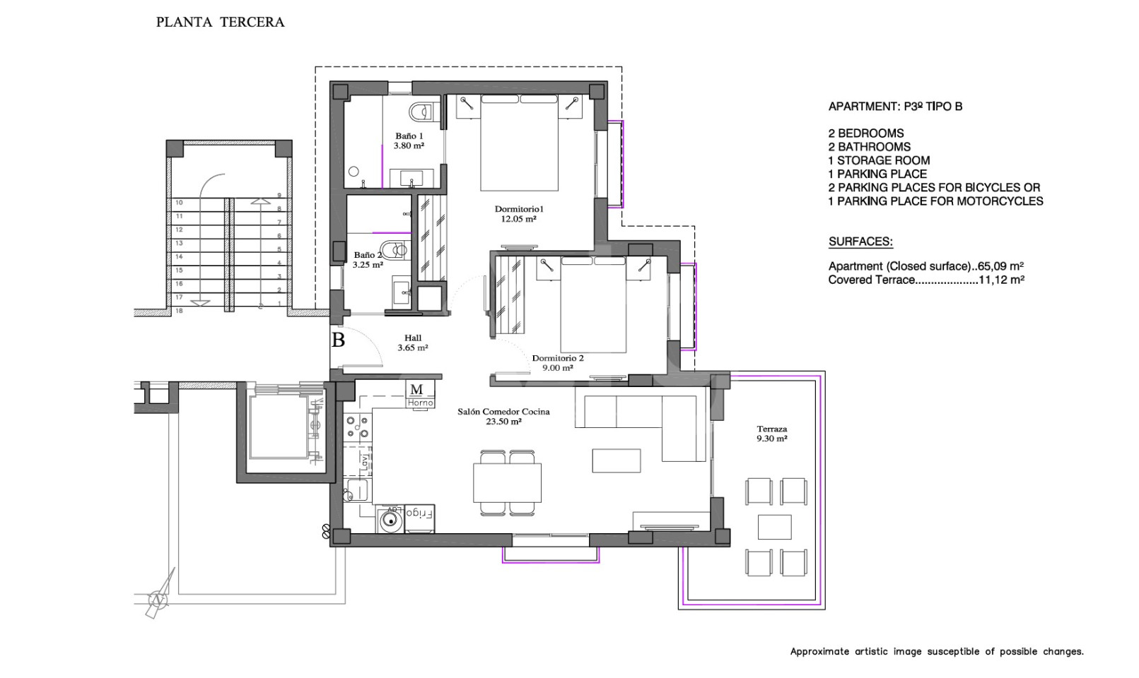 Penthouse de 2 chambres à Villamartin - GB50623 - Photo 1