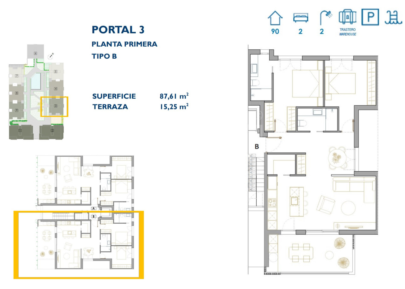 2 Schlafzimmer Appartement in San Pedro del Pinatar - OI50924 - 1