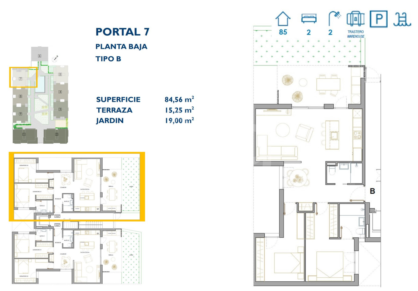 2 Schlafzimmer Appartement in San Pedro del Pinatar - OI50948 - 1