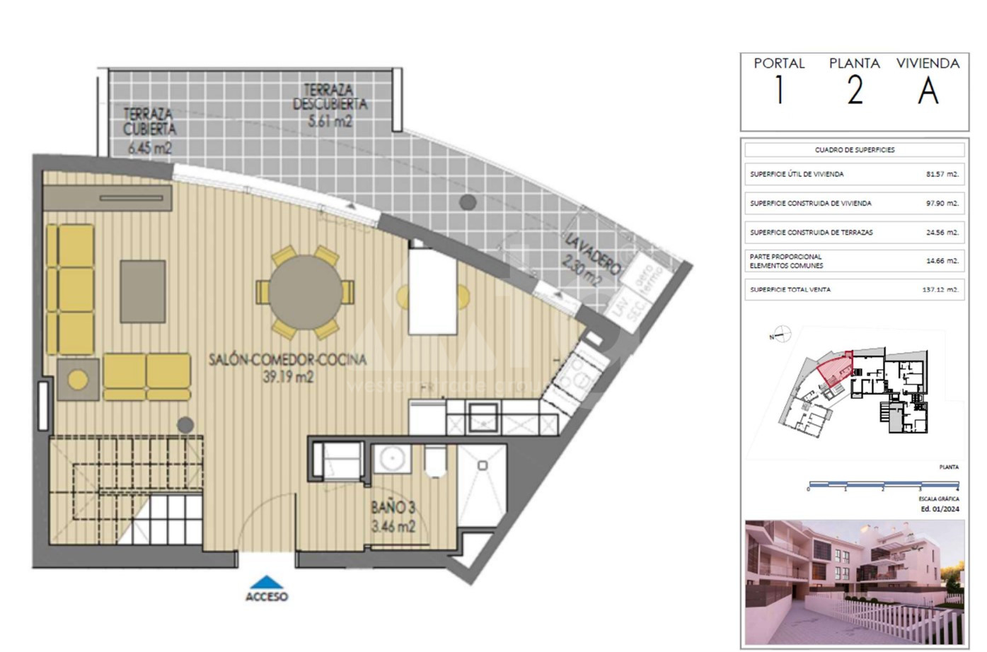 2 bedroom Penthouse in Javea - OC51438 - 1