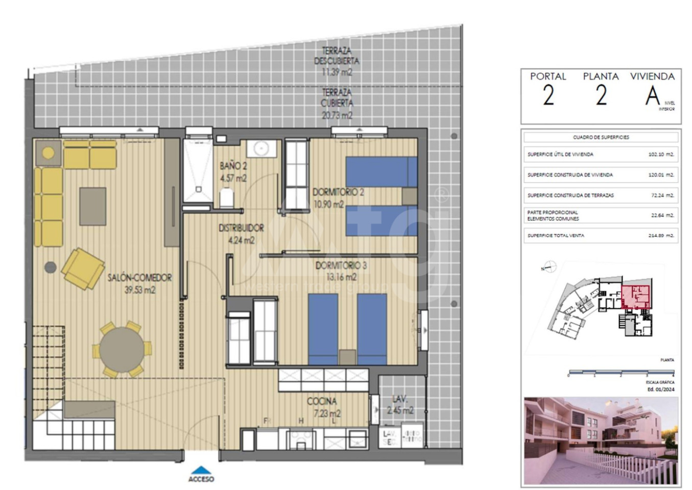 3 Schlafzimmer Penthouse-Wohnung in Xàbia - OC51442 - 1
