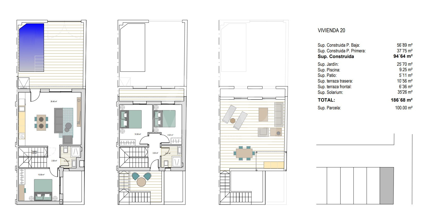 Townhouse de 3 chambres à Dolores de Pacheco - ERR51989 - 1