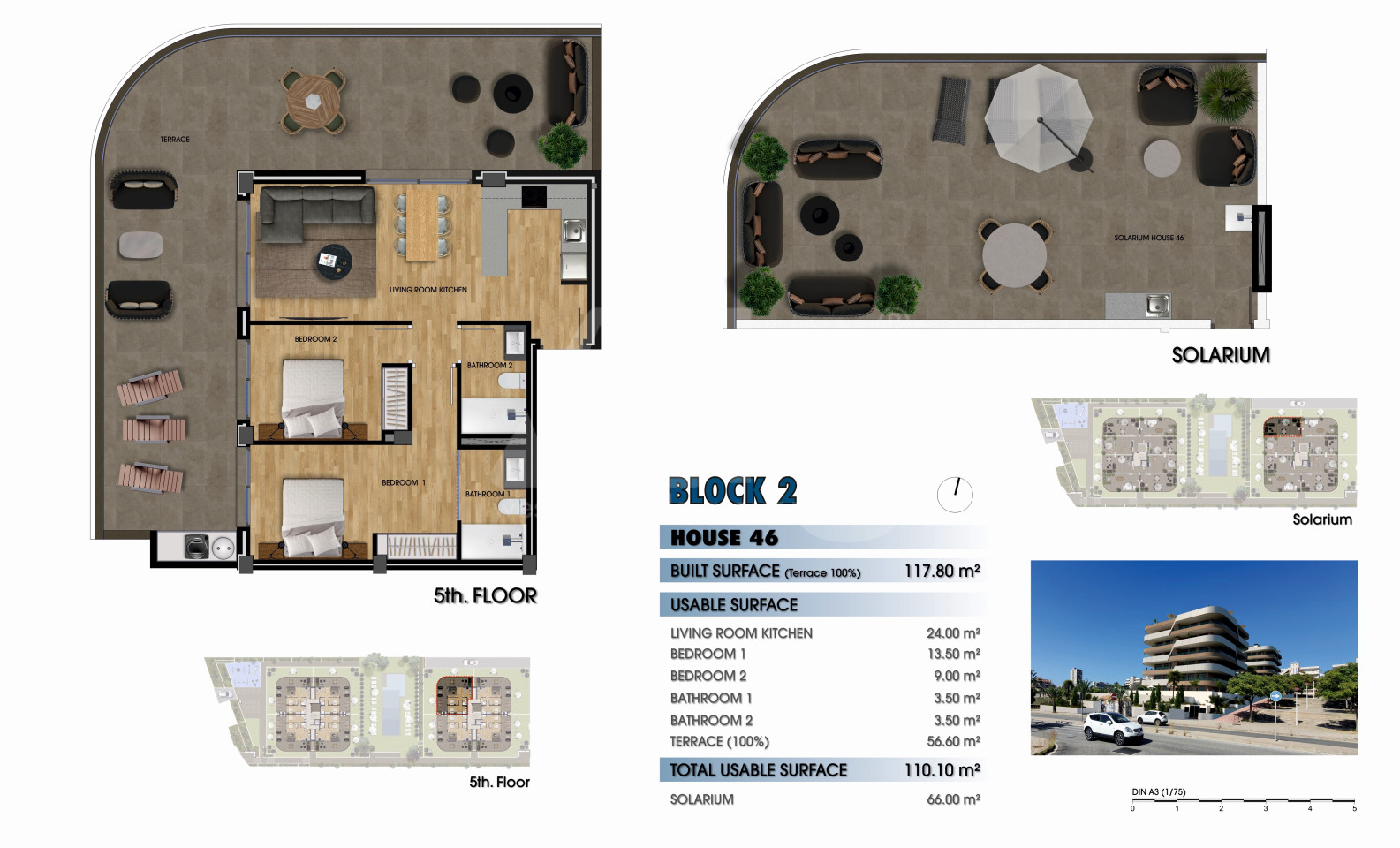 Penthouse cu 2 dormitoare în Arenales del Sol - GM52419 - 1