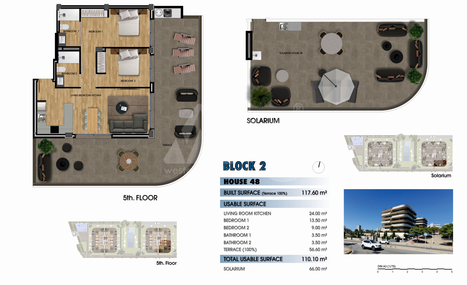 Penthouse cu 2 dormitoare în Arenales del Sol - GM52421 - 1