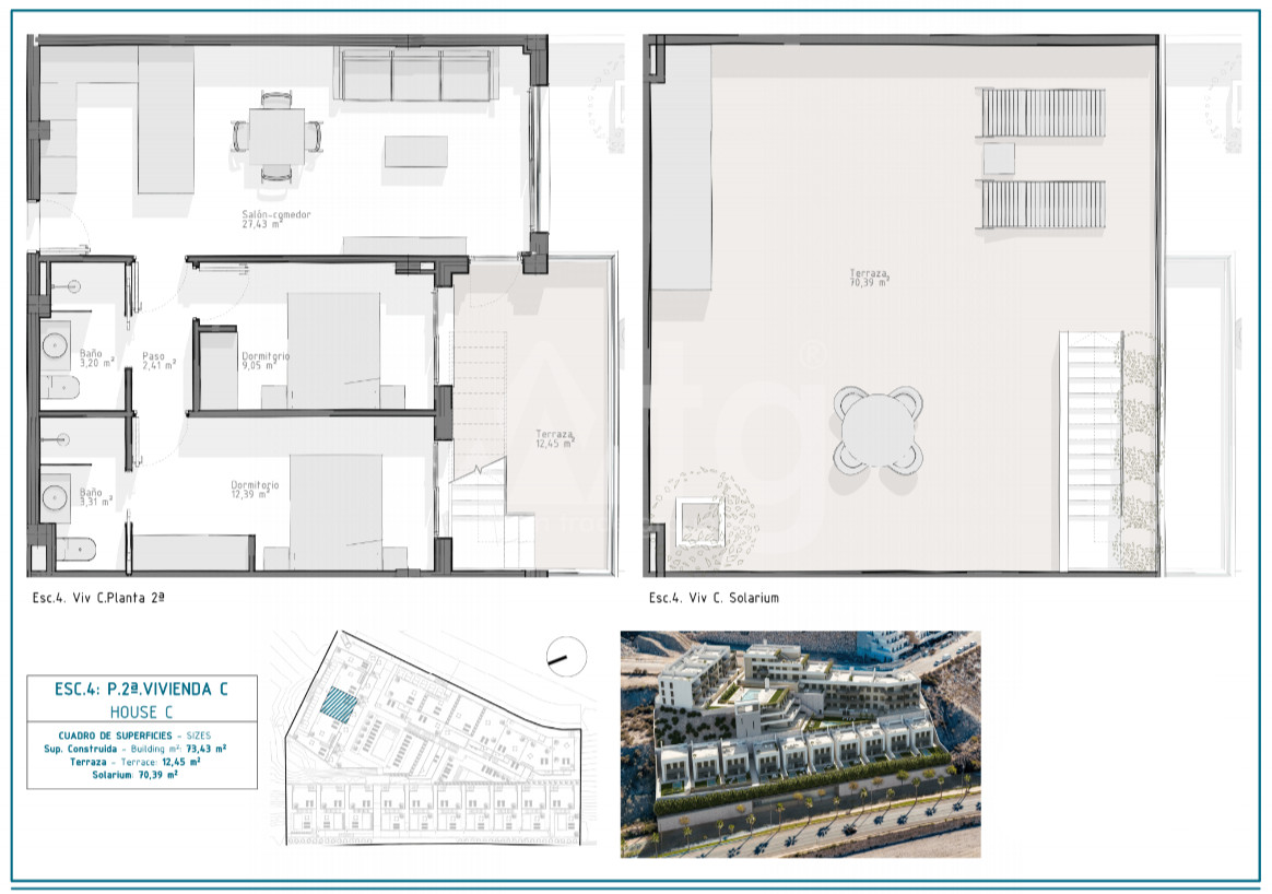 Penthouse cu 2 dormitoare în Águilas - WD52459 - 1
