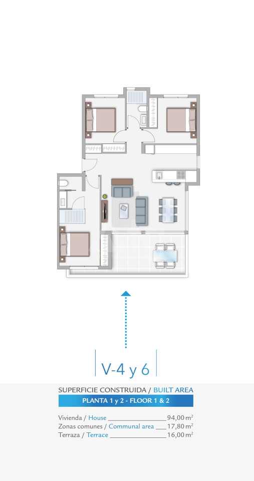 Apartament cu 3 dormitoare în Guardamar del Segura - RK52726 - 1