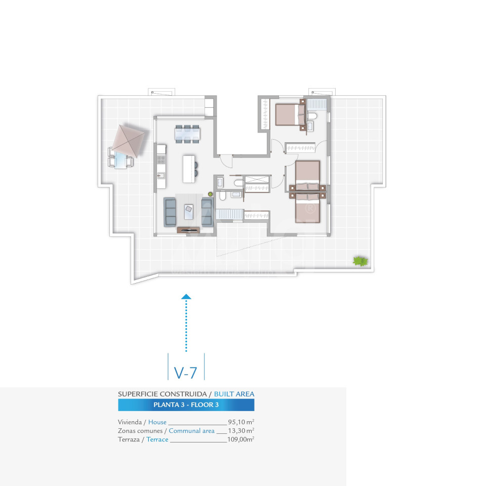 Апартаменты в Гуардамар дель Сегура, 3 спальни - RK52729 - 1