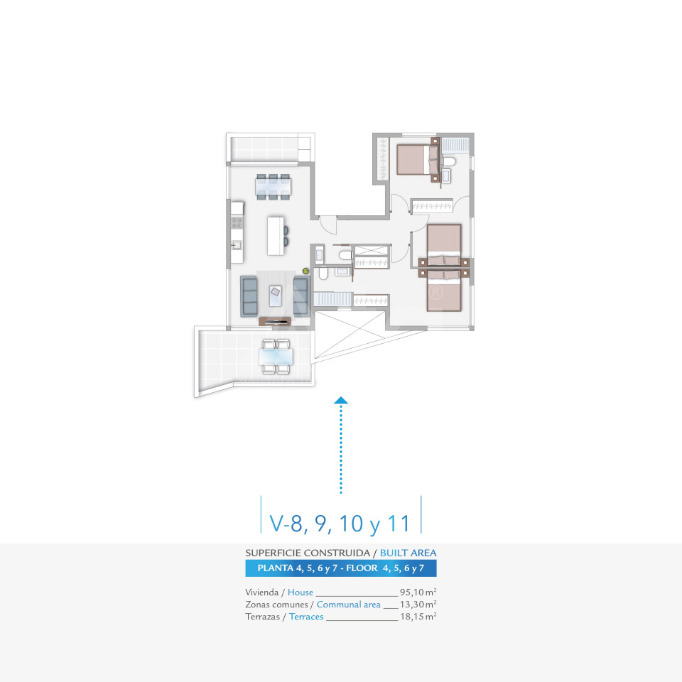 Appartement de 3 chambres à Guardamar del Segura - RK52731 - 1