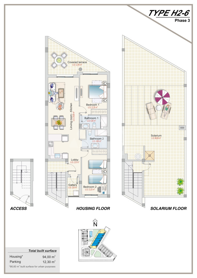 2 Schlafzimmer Penthouse-Wohnung in La Florida - BH52799 - 1