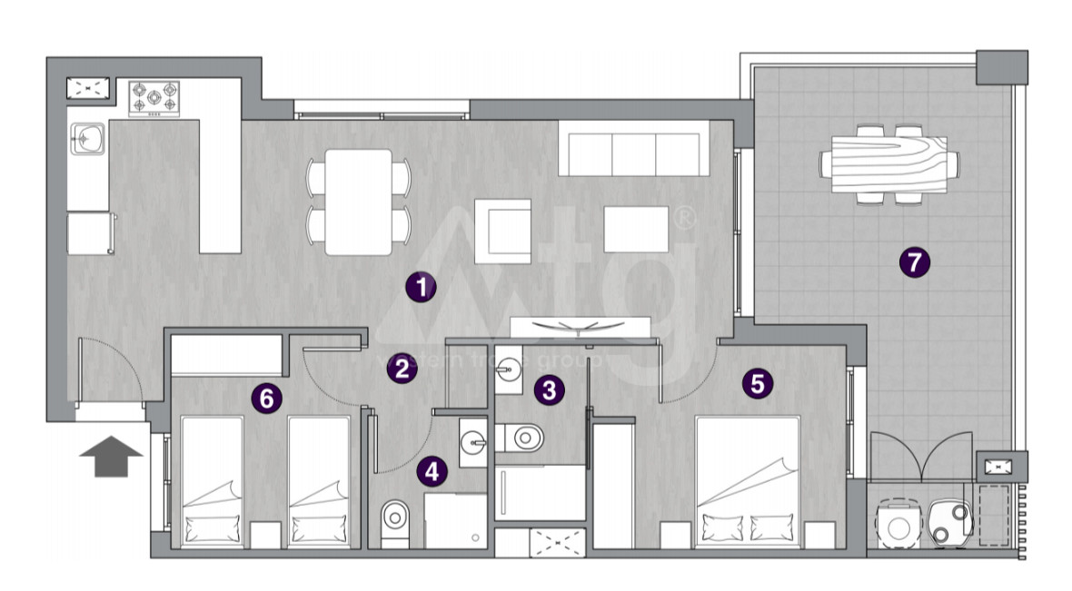 Apartamento de 2 habitaciones en La Mata - GD53172 - 1