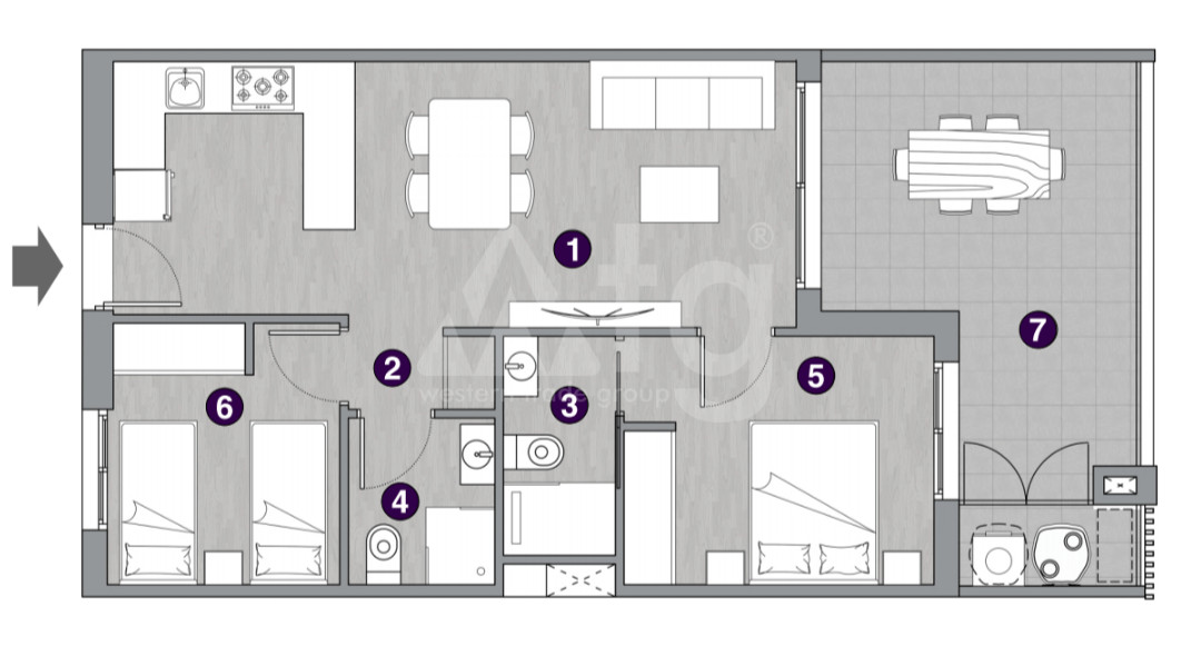 2 bedroom Apartment in La Mata - GD53177 - 1
