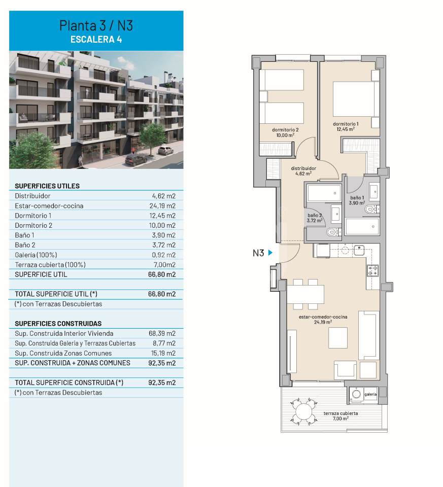 Apartamento de 2 habitaciones en El Campello - HI53222 - 1