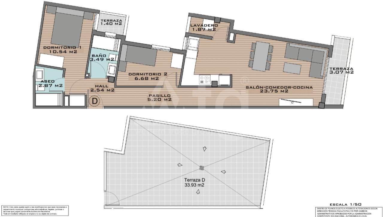 Ático de 2 habitaciones en Algorfa - DTS53348 - 1