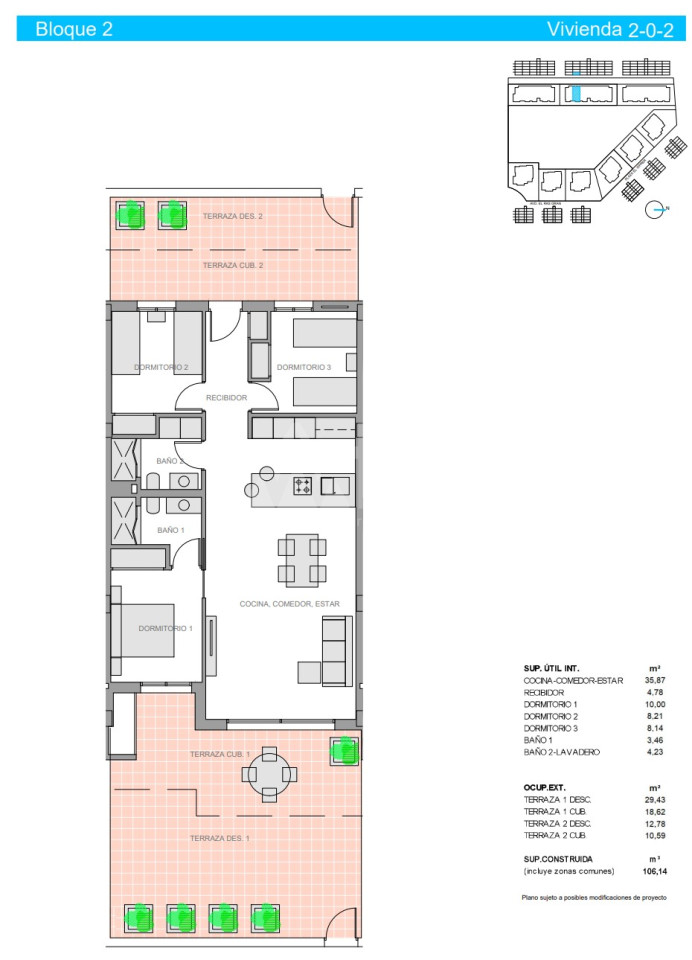 Апартаменты в Гуардамар дель Сегура, 3 спальни - NS53510 - 1
