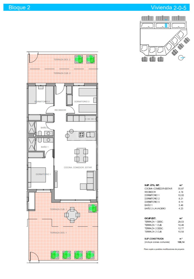 Appartement de 3 chambres à Guardamar del Segura - NS53513 - 1