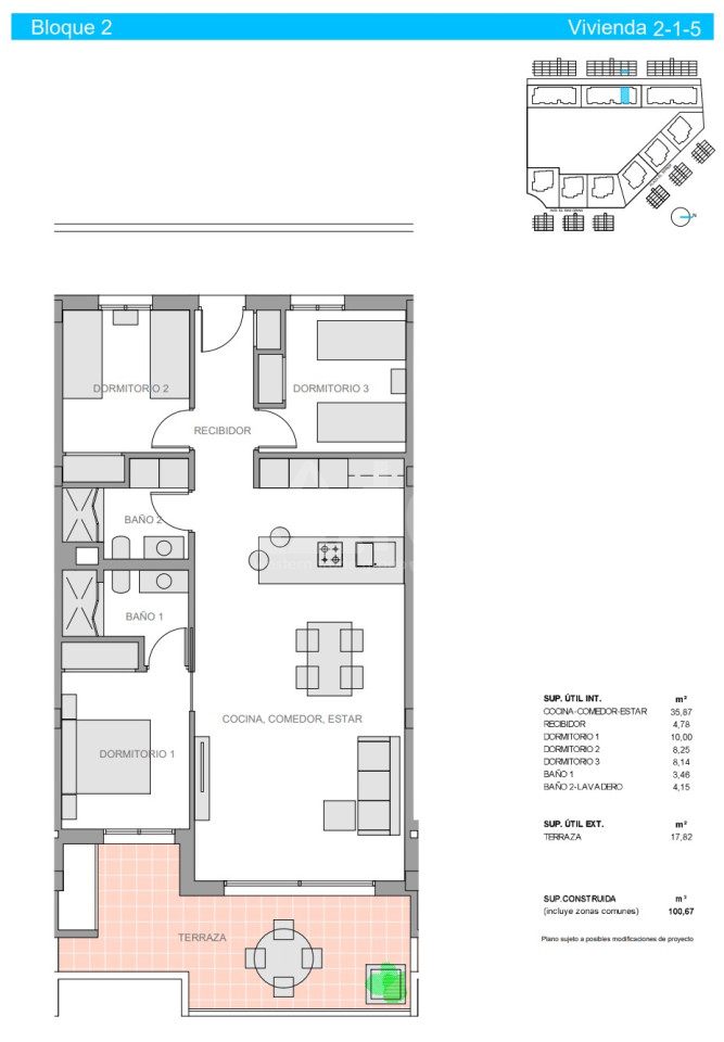 Apartament w Guardamar del Segura, 3 sypialnie - NS53519 - 1