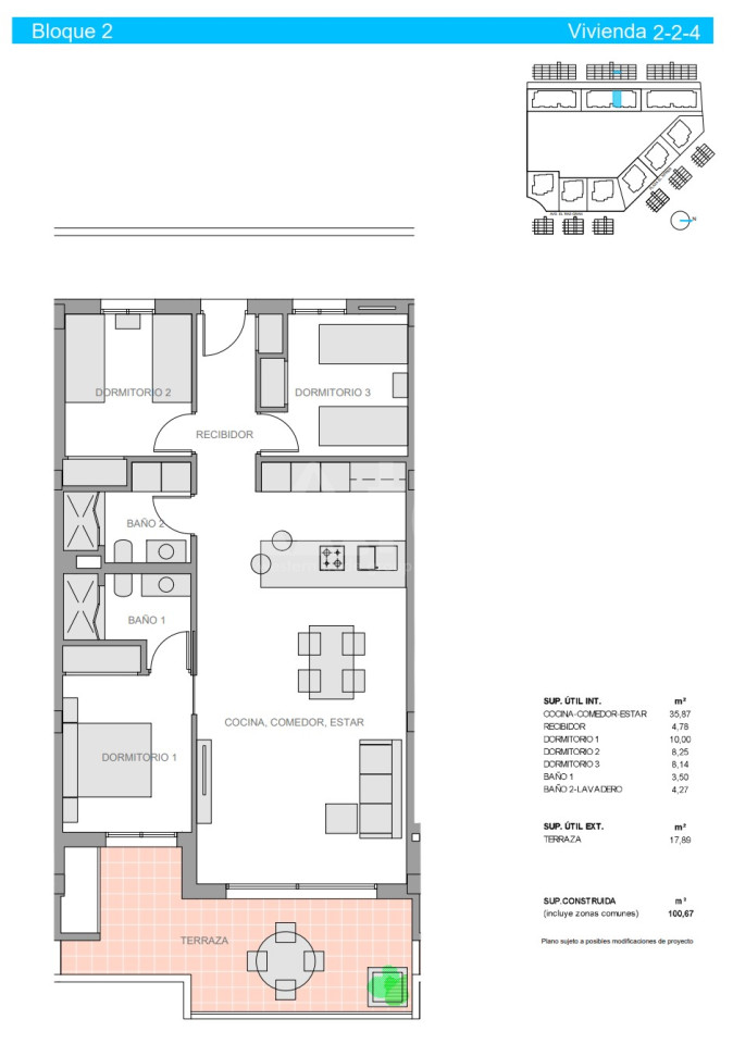 Appartement de 3 chambres à Guardamar del Segura - NS53526 - 1