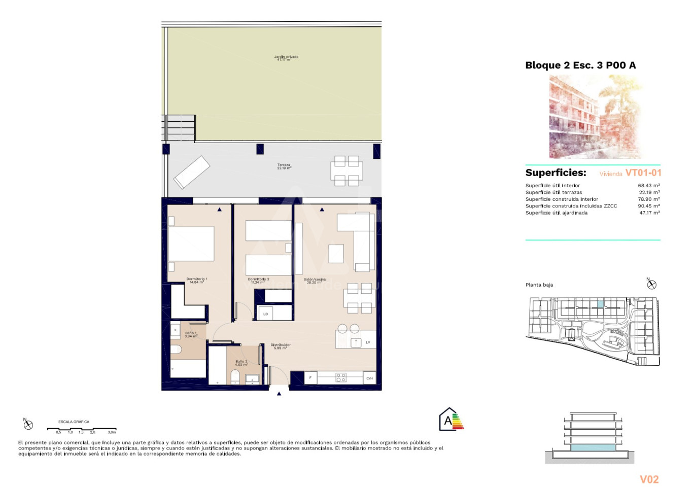 2 ložnice Apartmán v Denia - AEH53631 - 1