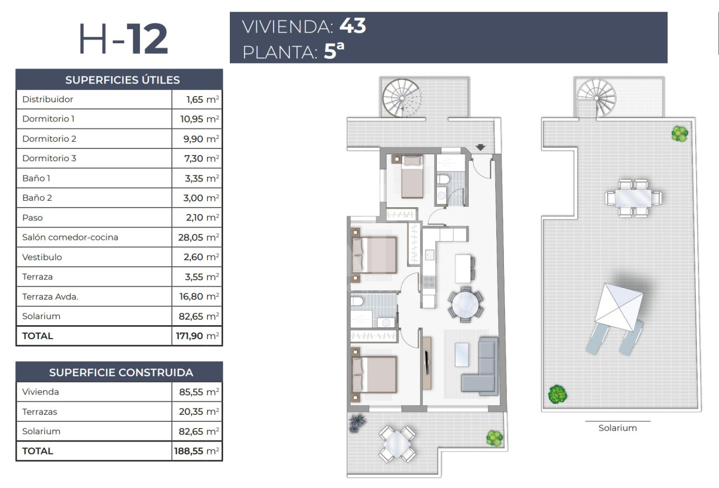 Apartament cu 3 dormitoare în Torrevieja - TR53981 - 1