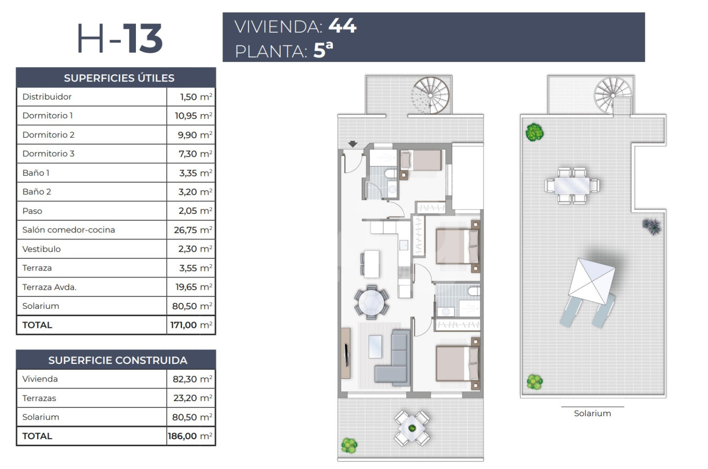 Appartement de 3 chambres à Torrevieja - TR53982 - 1