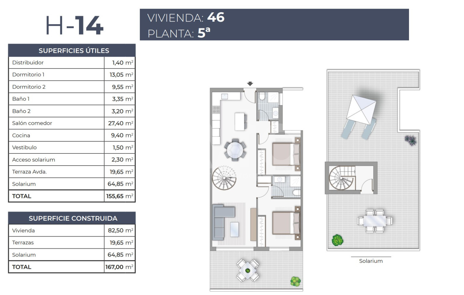 Apartamento de 2 habitaciones en Torrevieja - TR53984 - 1