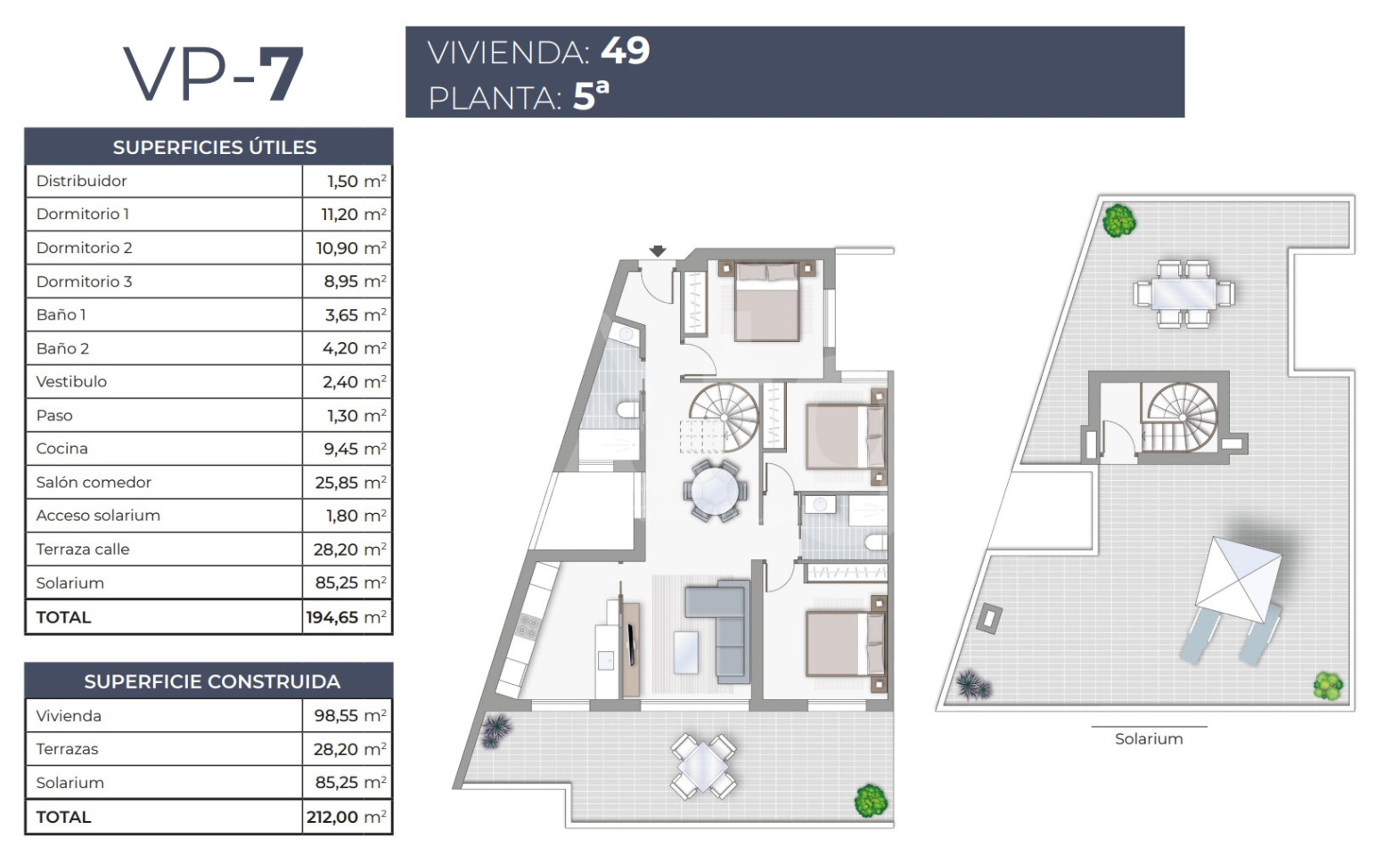 Apartamento de 3 habitaciones en Torrevieja - TR53987 - 1