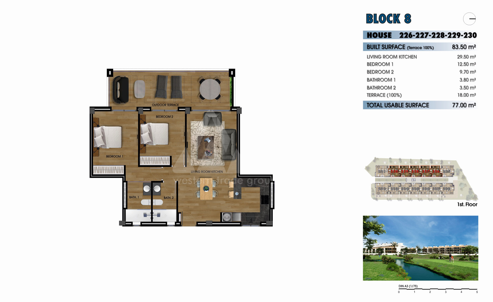 Apartamento de 2 habitaciones en Los Alcázares - GM54336 - 1